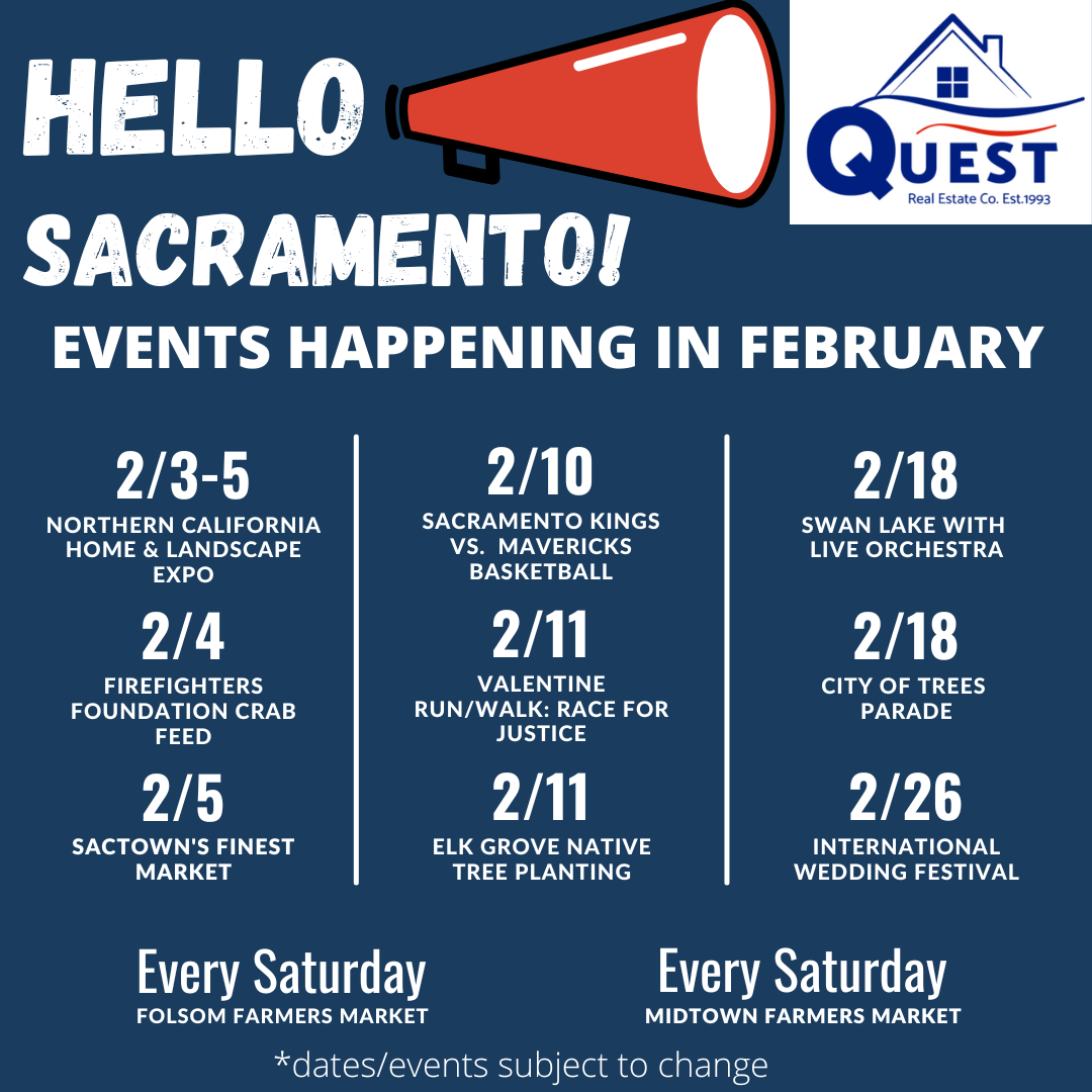 Happy February Sacramento! Greater Sacramento Area Real Estate